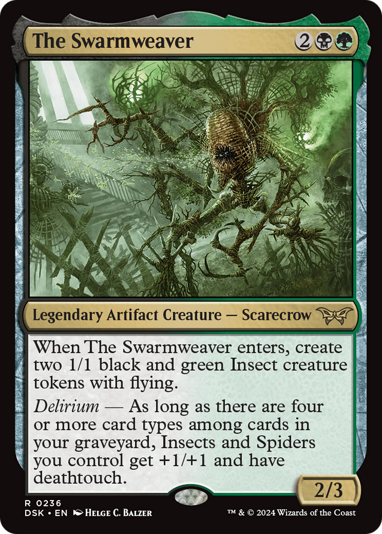 The Swarmweaver (DSK-236) - Duskmourn: House of Horror Foil - Poke-Collect