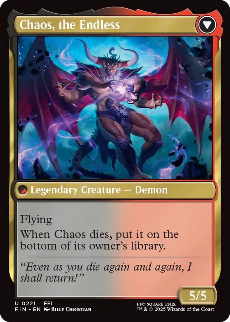 Garland, Knight of Cornelia // Chaos, the Endless (FIN-221) - FINAL FANTASY - Poke-Collect