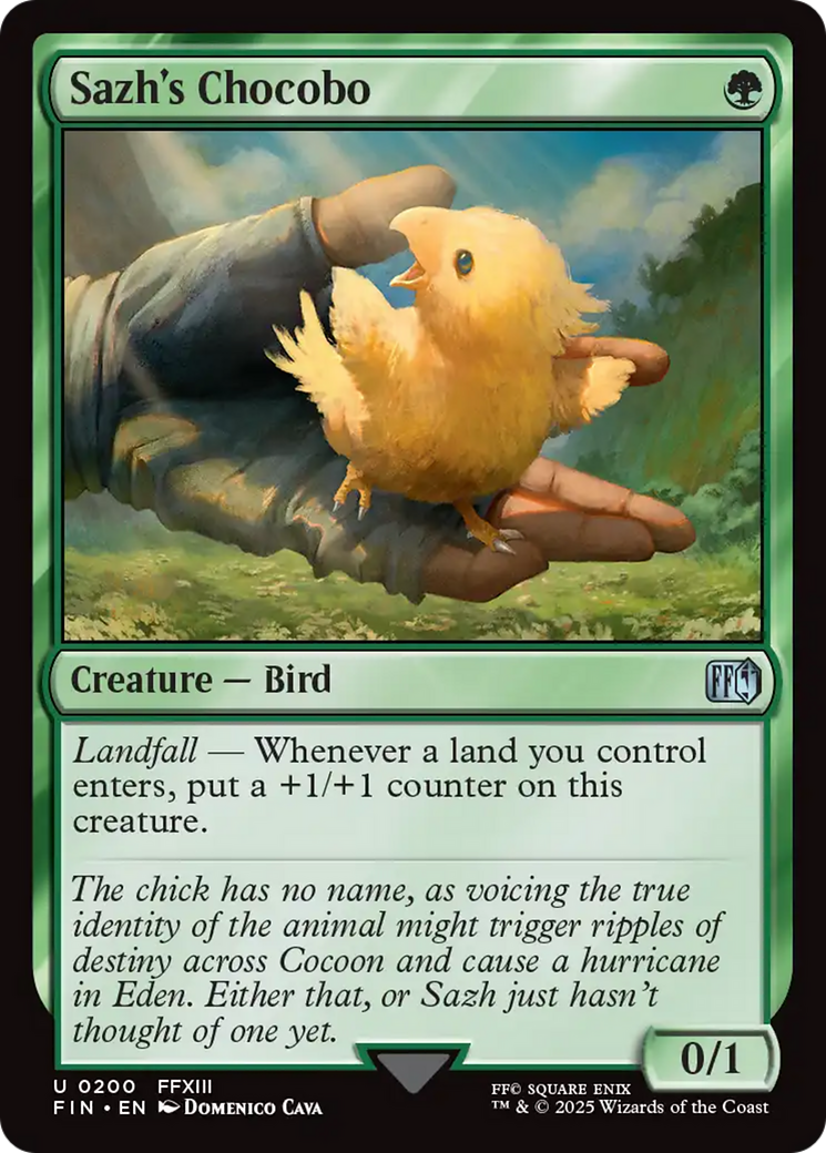 Sazh's Chocobo (FIN-200) - FINAL FANTASY Foil - Poke-Collect