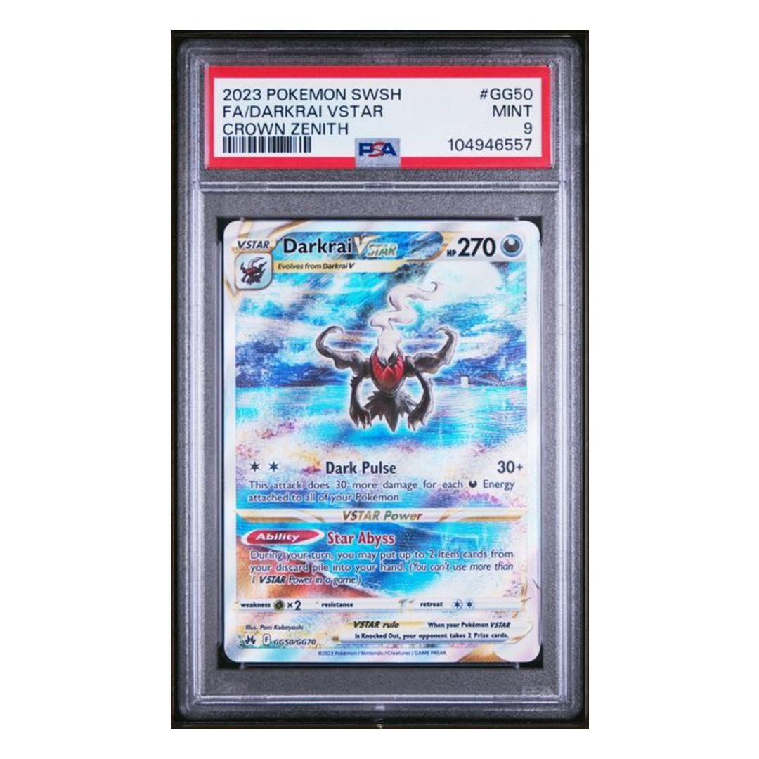 Darkrai VSTAR Gallarian Gallery Crown Zenith #GG50 PSA 9 - Poke-Collect