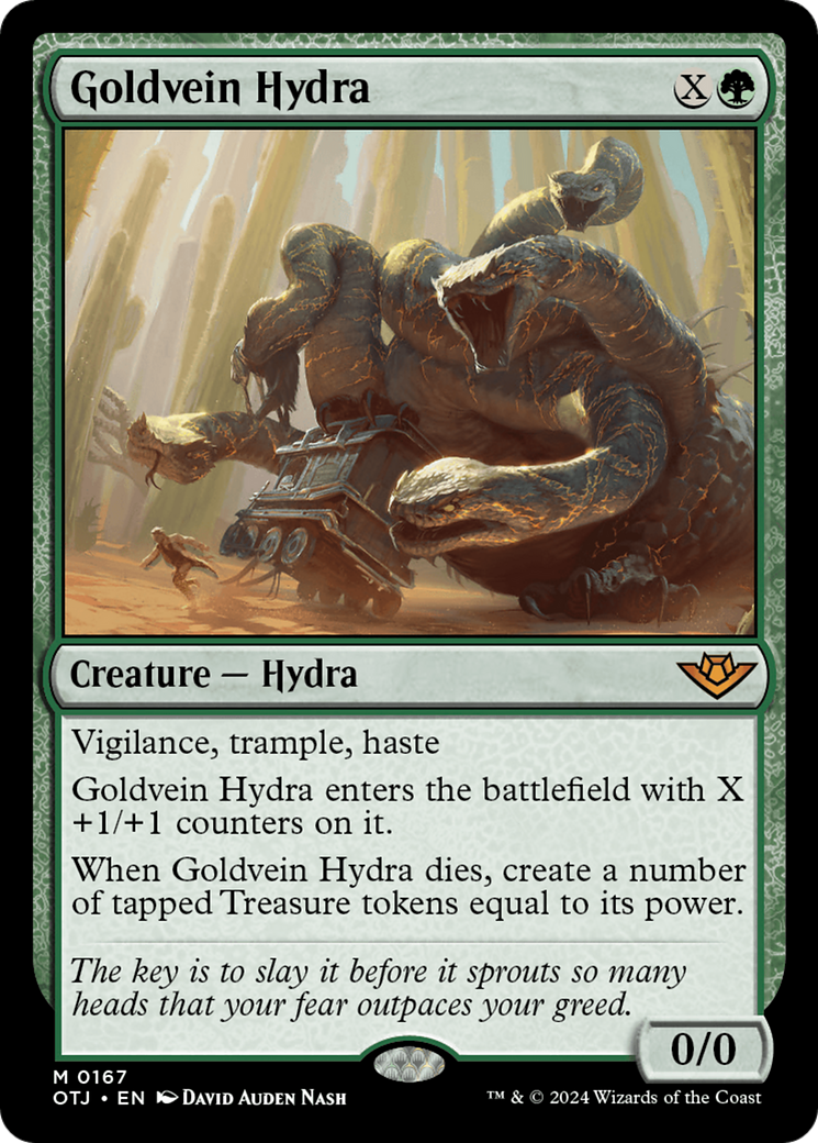 Goldvein Hydra (OTJ-167) - Outlaws of Thunder Junction Foil - Poke-Collect
