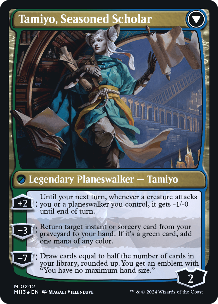 Tamiyo, Inquisitive Student // Tamiyo, Seasoned Scholar (PRE-242) - Modern Horizons 3 Promos Foil - Poke-Collect