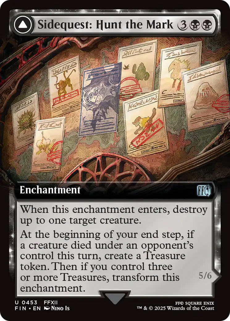 Sidequest: Hunt the Mark // Yiazmat, Ultimate Mark (FIN-453) - FINAL FANTASY: (enchantment, Extended Art) Foil - Poke-Collect