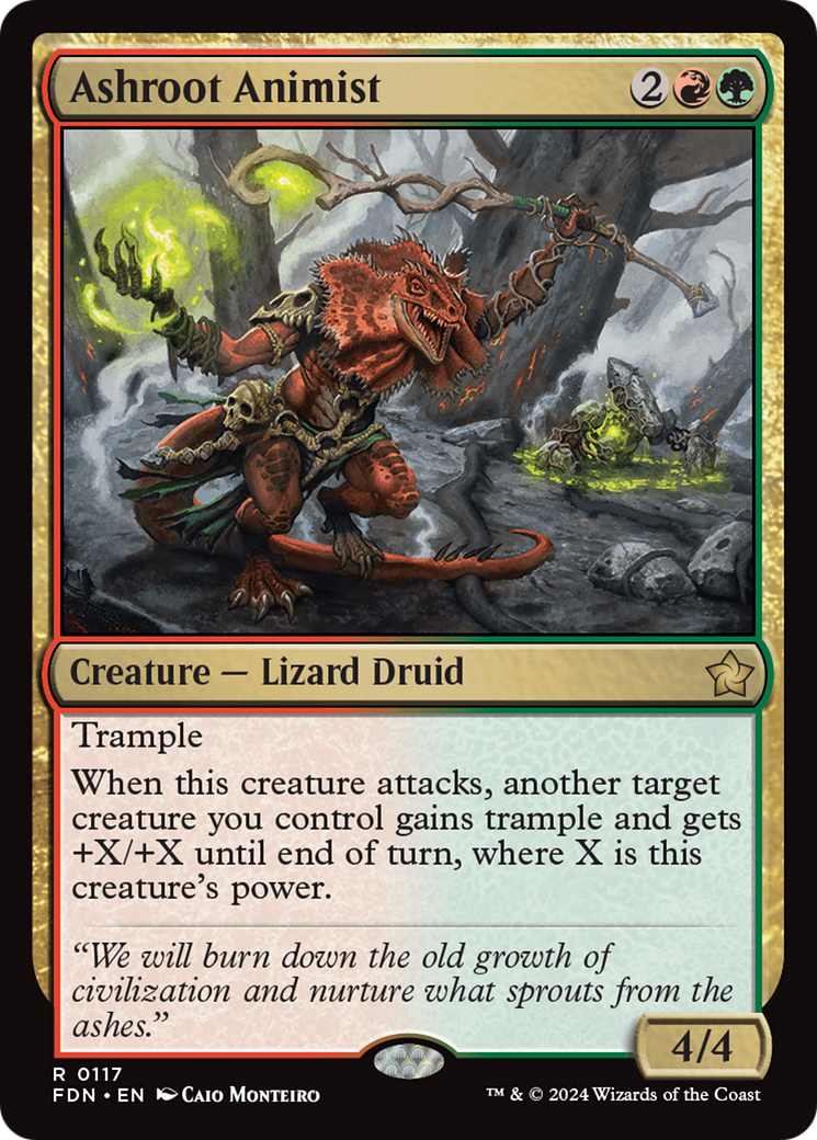 Ashroot Animist (FDN-117) - Foundations - Poke-Collect