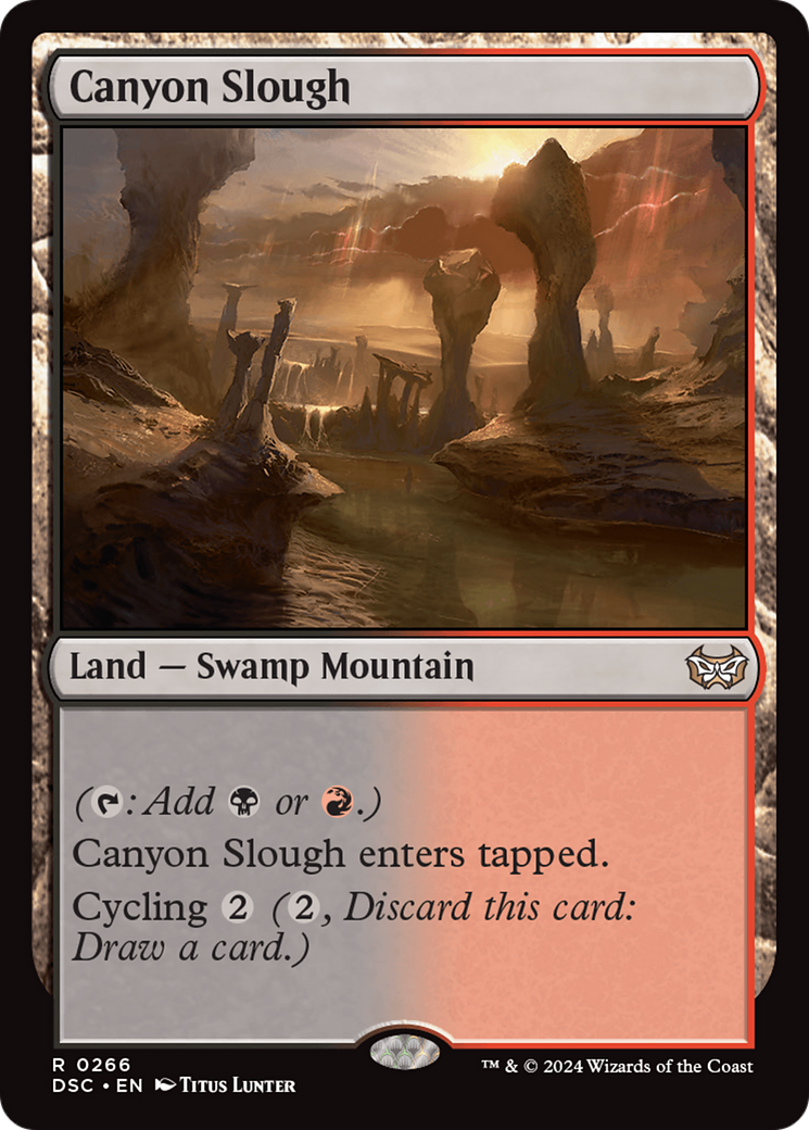 Canyon Slough (DSC-266) - Duskmourn: House of Horror Commander - Poke-Collect