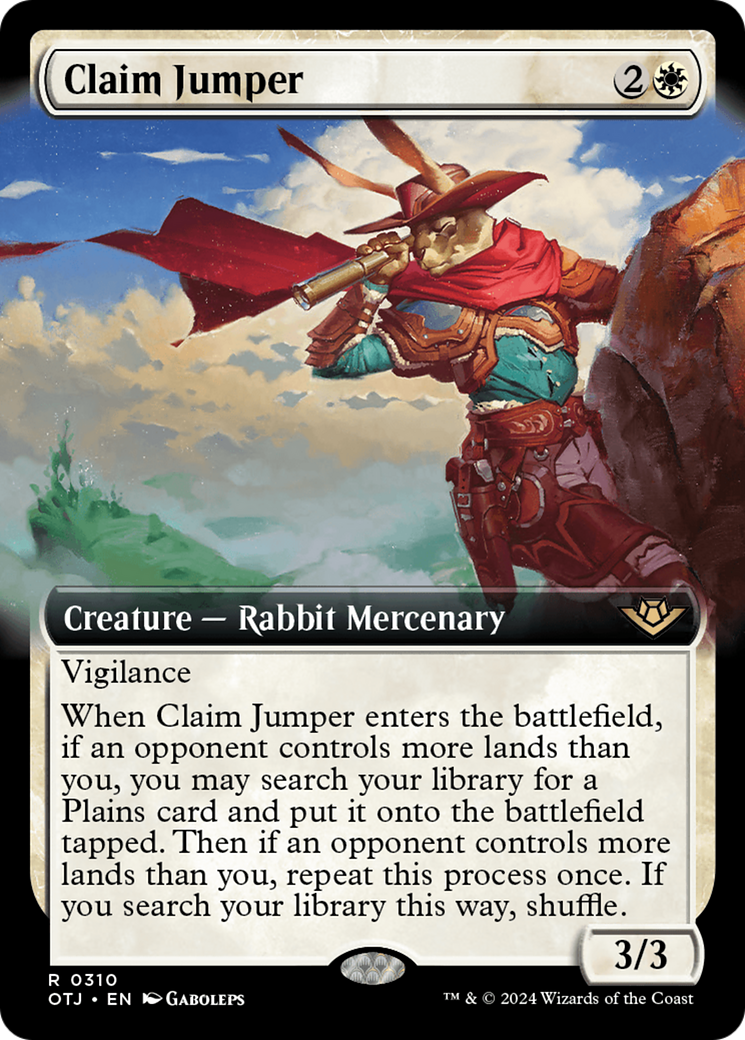 Claim Jumper (OTJ-310) - Outlaws of Thunder Junction: (Extended Art) Foil - Poke-Collect