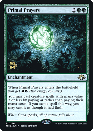 Primal Prayers (PRE-166) - Modern Horizons 3 Promos Foil - Poke-Collect