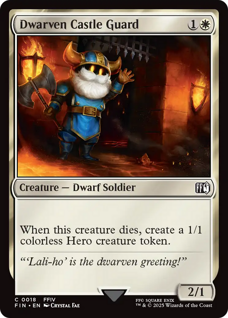 Dwarven Castle Guard (FIN-018) - FINAL FANTASY - Poke-Collect