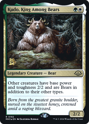 Kudo, King Among Bears (PRE-192) - Modern Horizons 3 Promos Foil - Poke-Collect