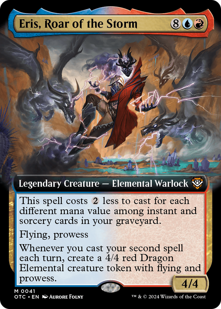 Eris, Roar of the Storm (OTC-041) - Outlaws of Thunder Junction Commander: (Extended Art) - Poke-Collect