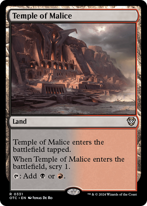 Temple of Malice (OTC-331) - Outlaws of Thunder Junction Commander - Poke-Collect