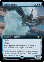 Stoic Sphinx (OTJ-322) - Outlaws of Thunder Junction: (Extended Art) Foil - Poke-Collect