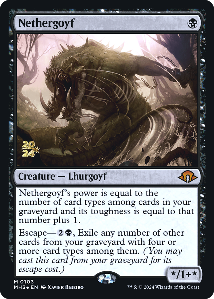 Nethergoyf (PRE-103) - Modern Horizons 3 Promos Foil - Poke-Collect