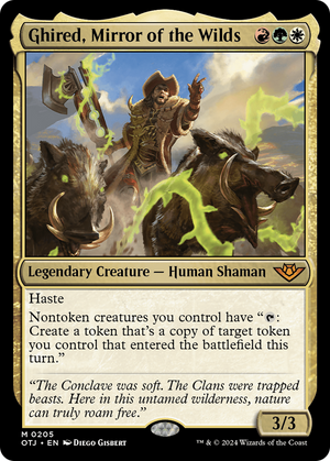 Ghired, Mirror of the Wilds (OTJ-205) - Outlaws of Thunder Junction Foil - Poke-Collect
