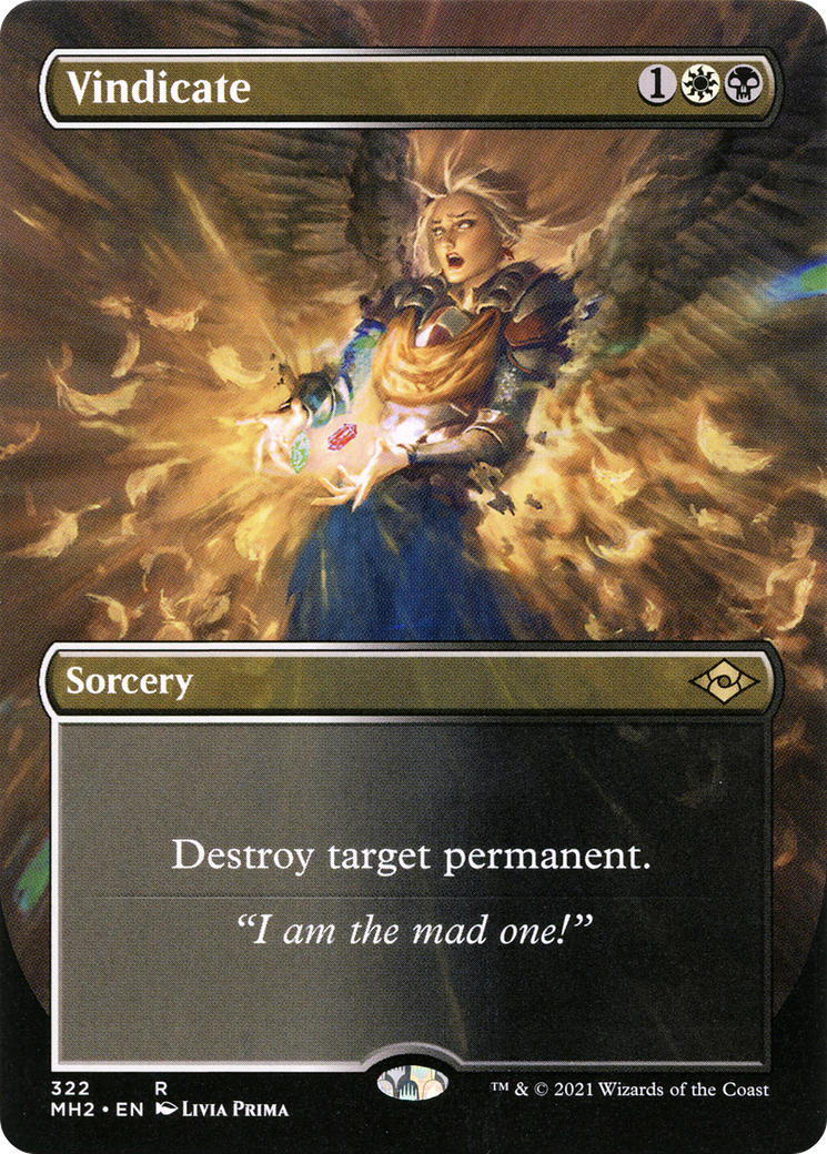 Vindicate (MH2-322) - Modern Horizons 2 (Borderless) Foil - Poke-Collect