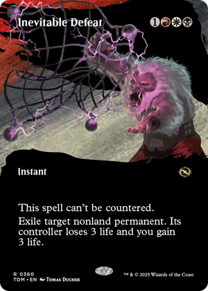 Inevitable Defeat (TDM-360) - Tarkir: Dragonstorm: (Showcase) (Borderless) Foil - Poke-Collect