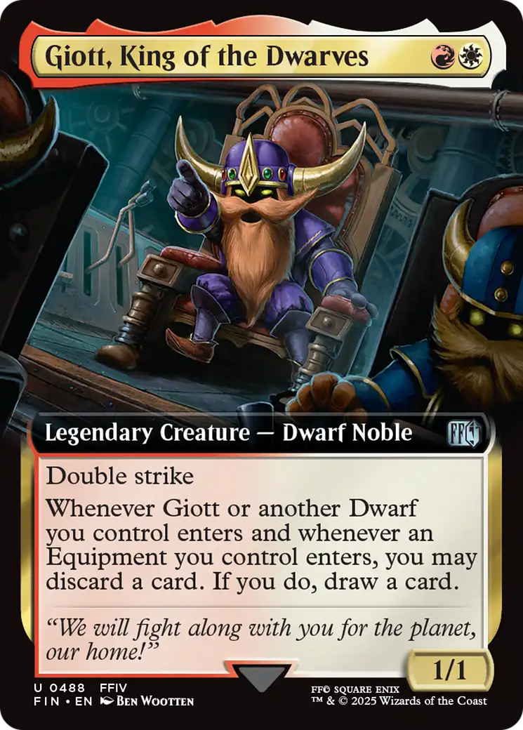 Giott, King of the Dwarves (FIN-488) - FINAL FANTASY: (Extended Art) - Poke-Collect