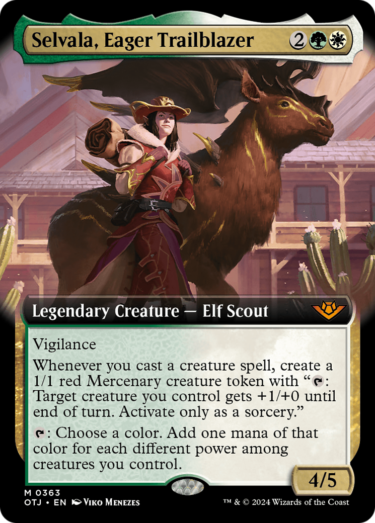 Selvala, Eager Trailblazer (OTJ-363) - Outlaws of Thunder Junction: (Extended Art) Foil - Poke-Collect