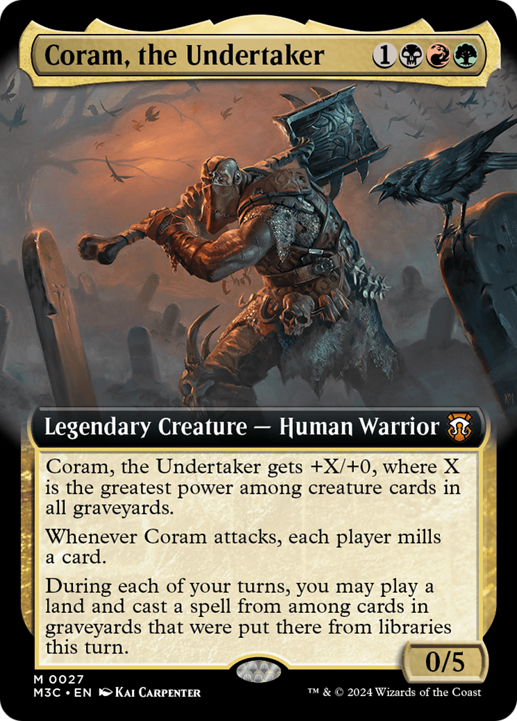 Coram, the Undertaker (M3C-027) - Modern Horizons 3 Commander: (Extended Art) - Poke-Collect