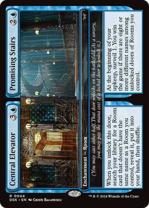 Central Elevator // Promising Stairs (DSK-044) - Duskmourn: House of Horror - Poke-Collect