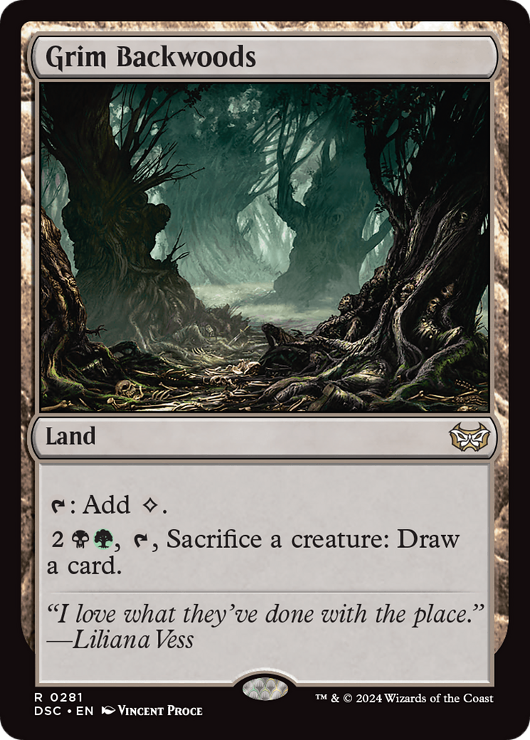 Grim Backwoods (DSC-281) - Duskmourn: House of Horror Commander - Poke-Collect
