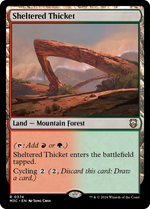 Sheltered Thicket (M3C-374) - Modern Horizons 3 Commander - Poke-Collect