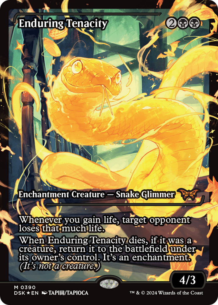 Enduring Tenacity (DSK-390) - Duskmourn: House of Horror: (Showcase) Foil - Poke-Collect