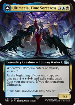 Ultimecia, Time Sorceress // Ultimecia, Omnipotent (FIN-513) - FINAL FANTASY: (Extended Art) - Poke-Collect