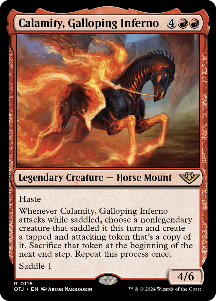 Calamity, Galloping Inferno (OTJ-116) - Outlaws of Thunder Junction - Poke-Collect