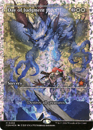Day of Judgment (FDN-432) - Foundations: (borderless, Showcase) Foil - Poke-Collect