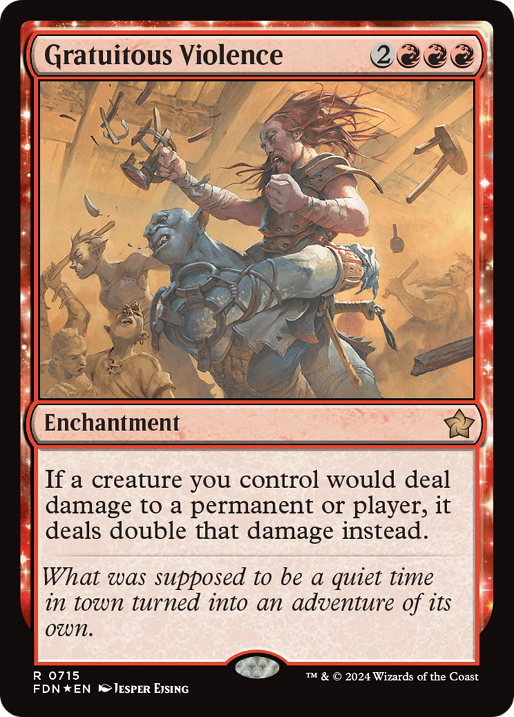 Gratuitous Violence (FDN-715) - Foundations Foil - Poke-Collect