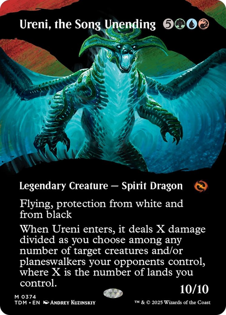 Ureni, the Song Unending (TDM-374) - Tarkir: Dragonstorm: (Showcase) (Borderless) - Poke-Collect