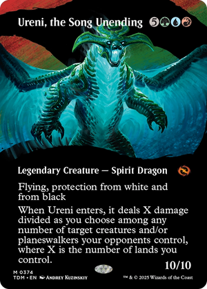 Ureni, the Song Unending (TDM-374) - Tarkir: Dragonstorm: (Showcase) (Borderless) Foil - Poke-Collect