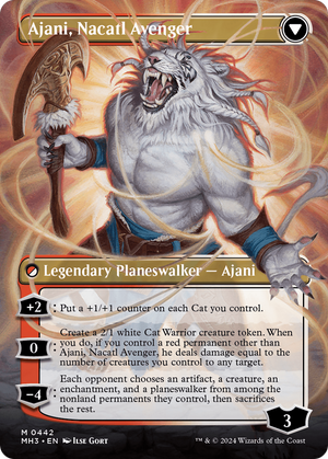 Ajani, Nacatl Pariah (Borderless) (MH3-442) - Modern Horizons 3 (Borderless) - Poke-Collect