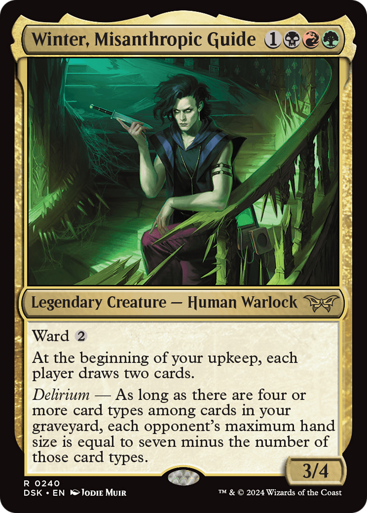 Winter, Misanthropic Guide (DSK-240) - Duskmourn: House of Horror Foil - Poke-Collect
