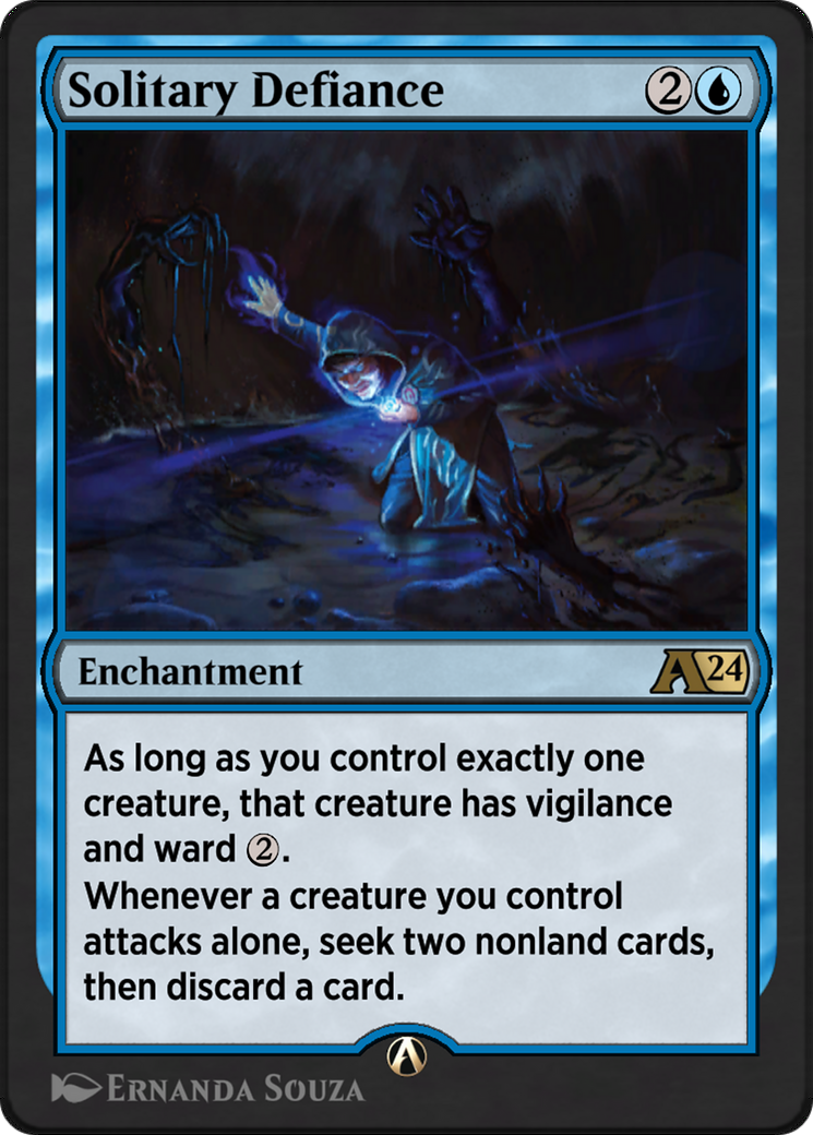 Solitary Defiance (YOTJ-007) - Alchemy: Outlaws of Thunder Junction - Poke-Collect