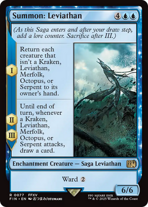 Summon: Leviathan (FIN-077) - FINAL FANTASY: (enchantment) Foil - Poke-Collect