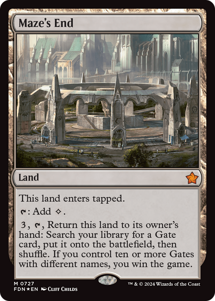Maze's End (FDN-727) - Foundations Foil - Poke-Collect