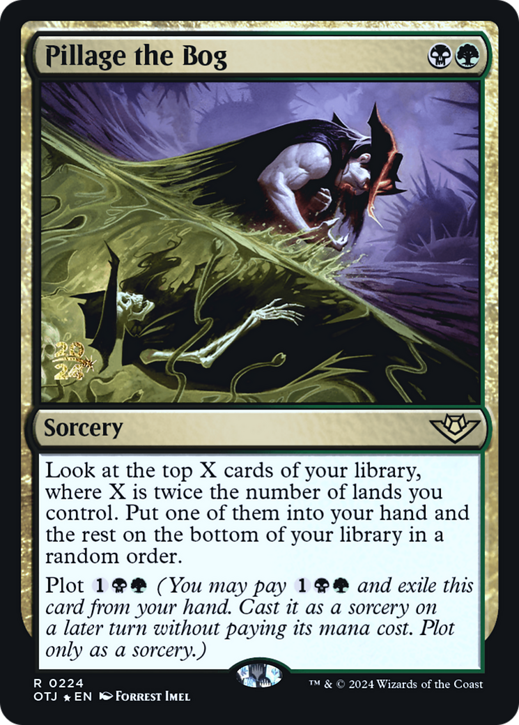 Pillage the Bog (PRE-224) - Outlaws of Thunder Junction Promos Foil - Poke-Collect