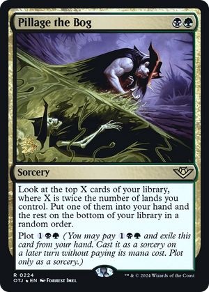 Pillage the Bog (PRE-224) - Outlaws of Thunder Junction Promos Foil - Poke-Collect