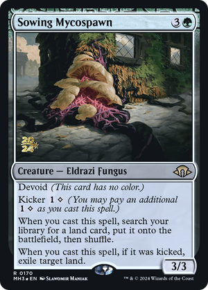 Sowing Mycospawn (PRE-170) - Modern Horizons 3 Promos: (devoid) Foil - Poke-Collect