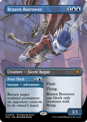 Brazen Borrower (Borderless) (SPG-030) - Special Guests (Borderless) Foil
