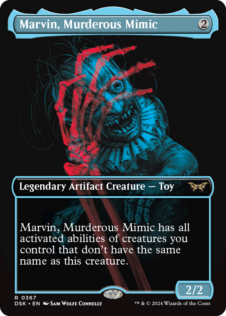 Marvin, Murderous Mimic (DSK-367) - Duskmourn: House of Horror (Borderless) Foil - Poke-Collect
