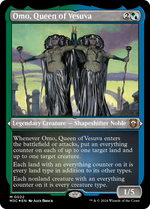 Omo, Queen of Vesuva (M3C-022) - Modern Horizons 3 Commander Etched Foil - Poke-Collect