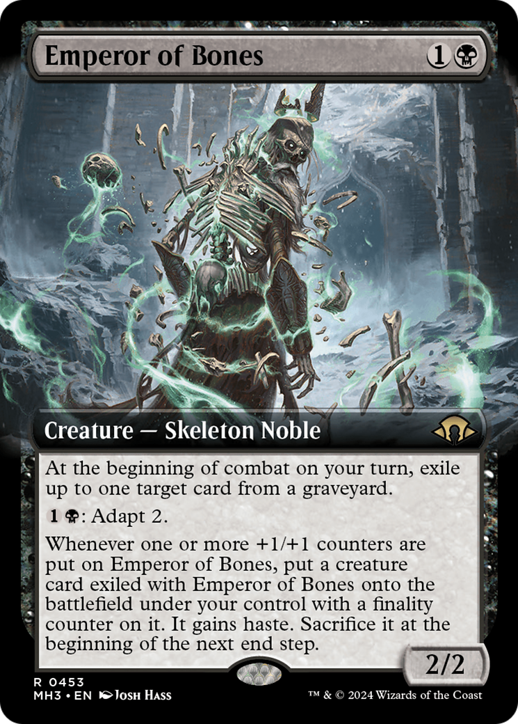 Emperor of Bones (Extended Art) (MH3-453) - Modern Horizons 3: (Extended Art) Foil - Poke-Collect