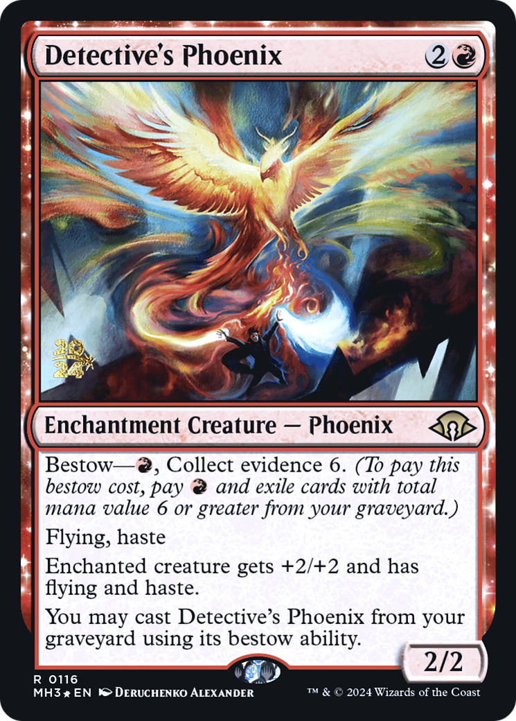 Detective's Phoenix (PRE-116) - Modern Horizons 3 Promos Foil - Poke-Collect