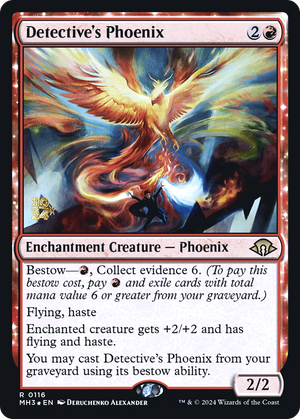 Detective's Phoenix (PRE-116) - Modern Horizons 3 Promos Foil - Poke-Collect