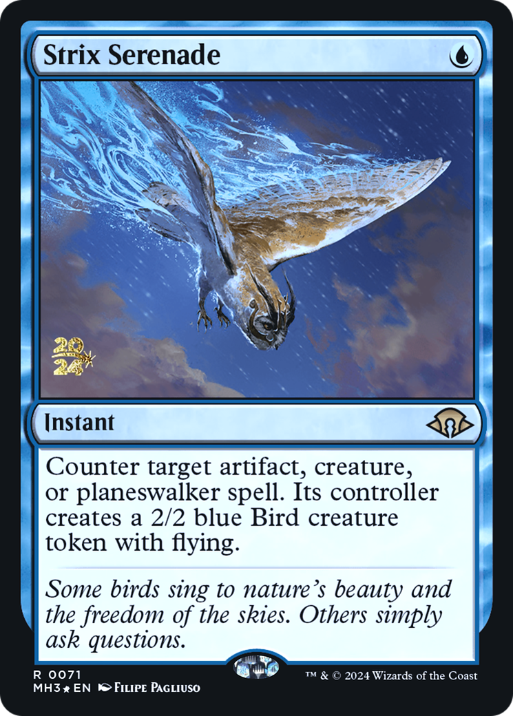 Strix Serenade (PRE-071) - Modern Horizons 3 Promos Foil - Poke-Collect