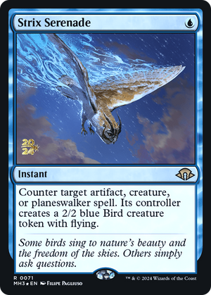 Strix Serenade (PRE-071) - Modern Horizons 3 Promos Foil - Poke-Collect