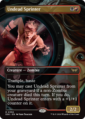 Undead Sprinter (DSK-350) - Duskmourn: House of Horror (Borderless) Foil - Poke-Collect
